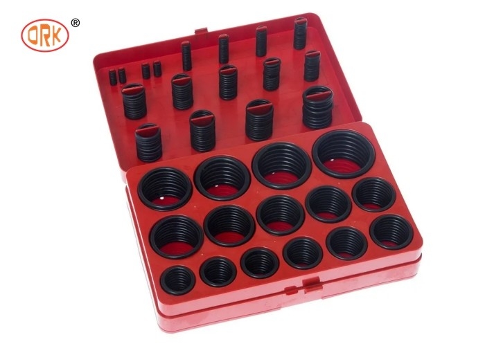 トラックのための赤く青く黄色いOリングのキットの黒い382pcs Leakproof NBRのOリング