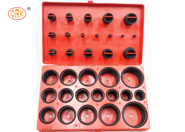 トラックのための赤く青く黄色いOリングのキットの黒い382pcs Leakproof NBRのOリング